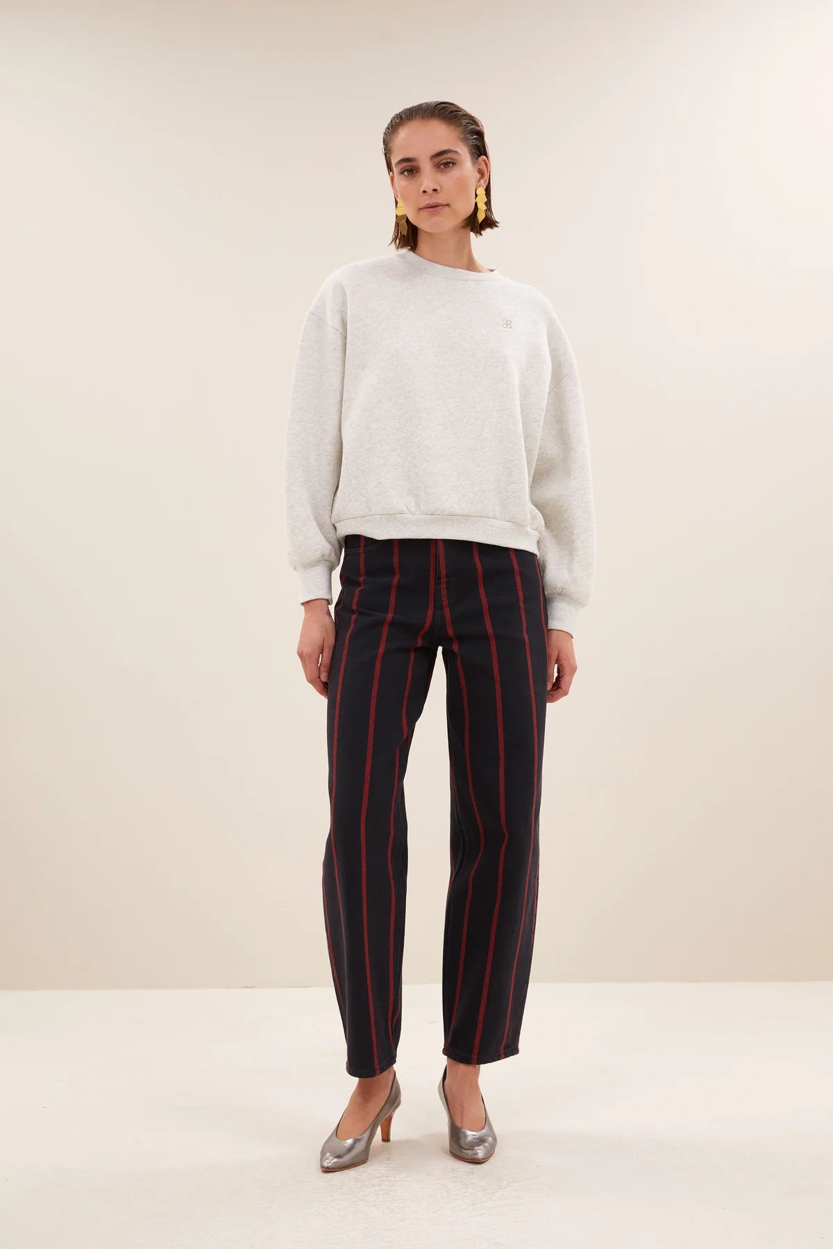 bibi dance sweater | light grey melee