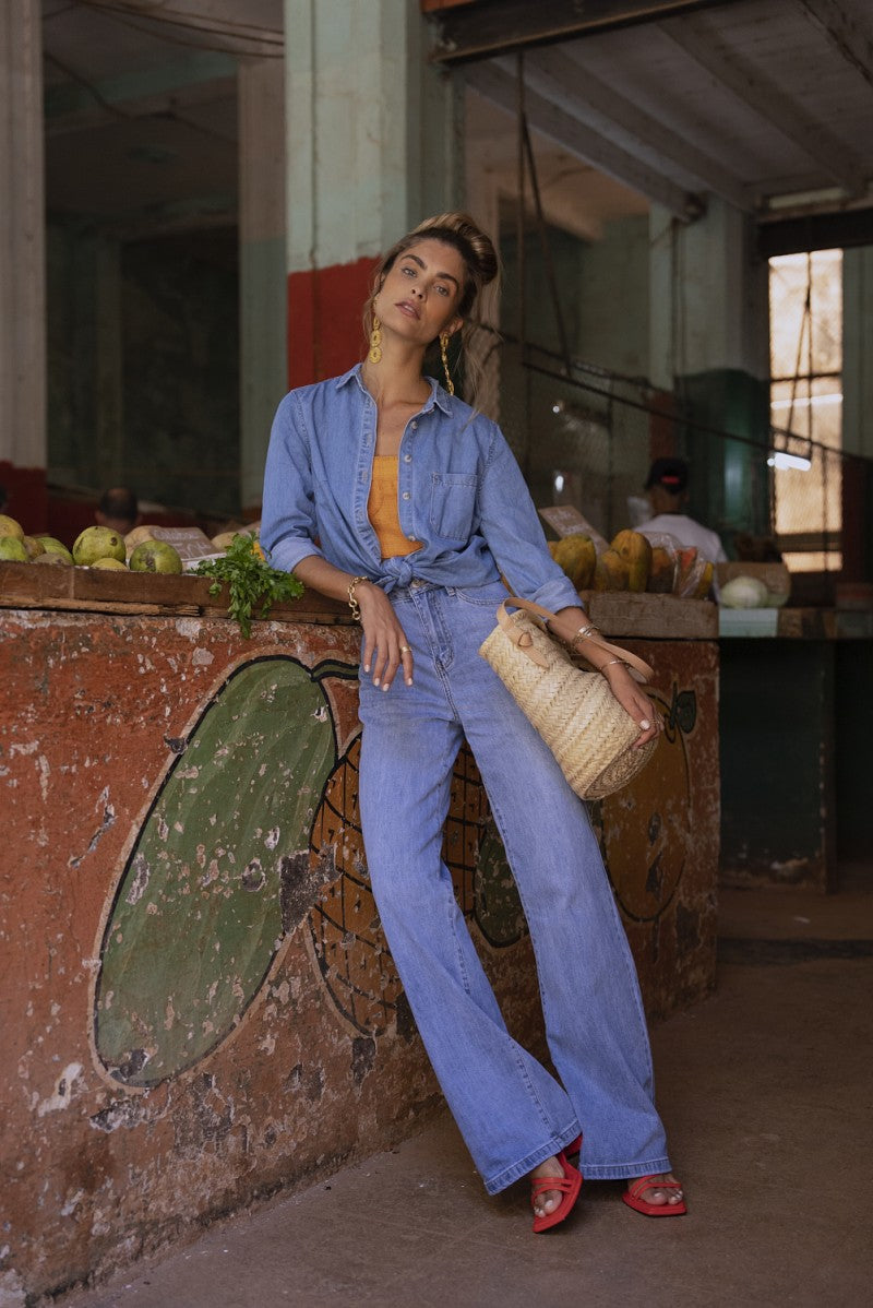 Denim bleu gabrielle