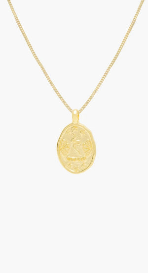 Gitano coin necklace gold plated