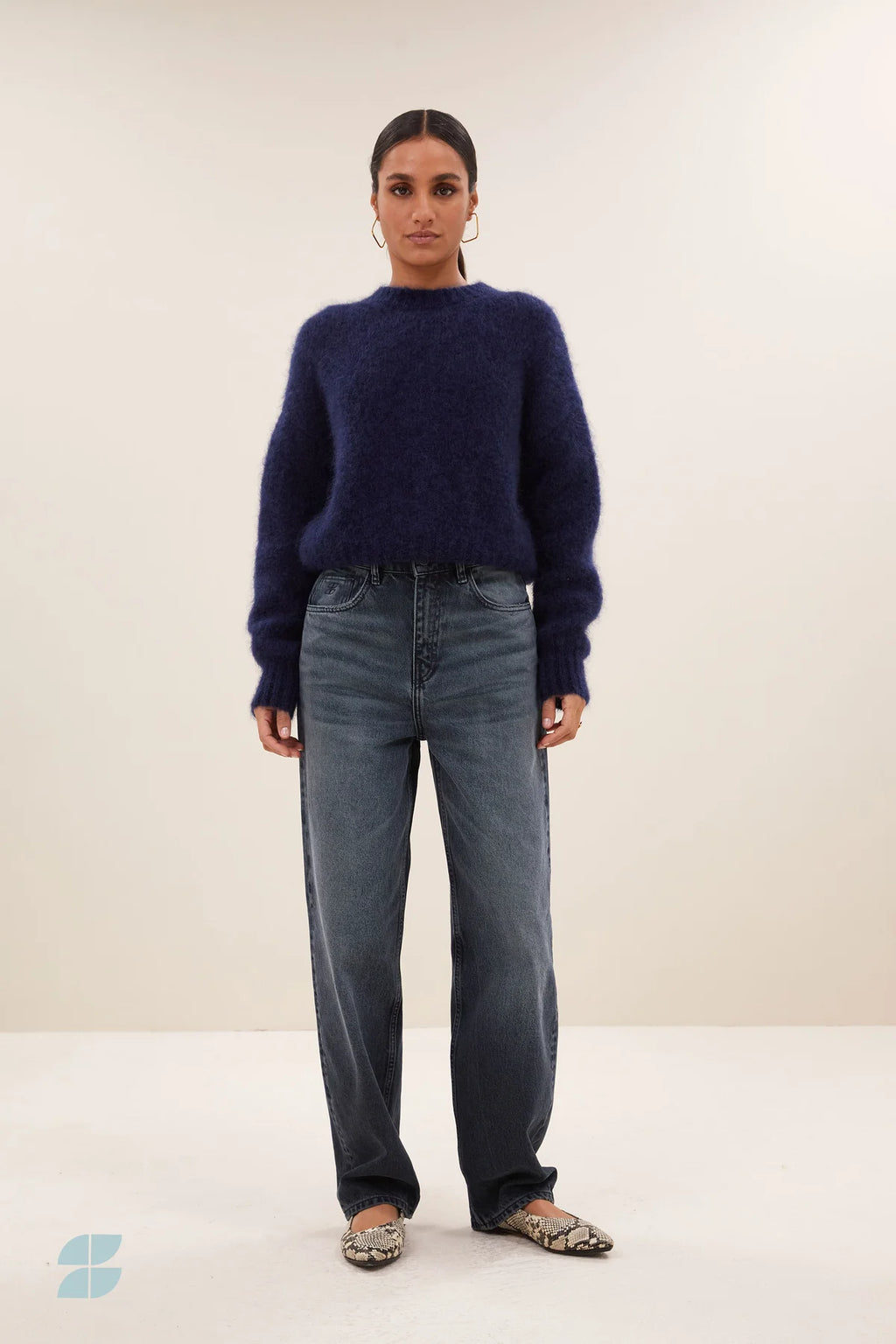 lew dark denim pants | dark denim