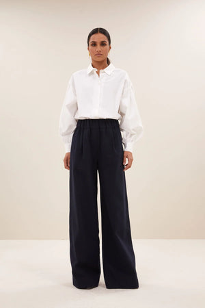benji dark twill pants | midnight