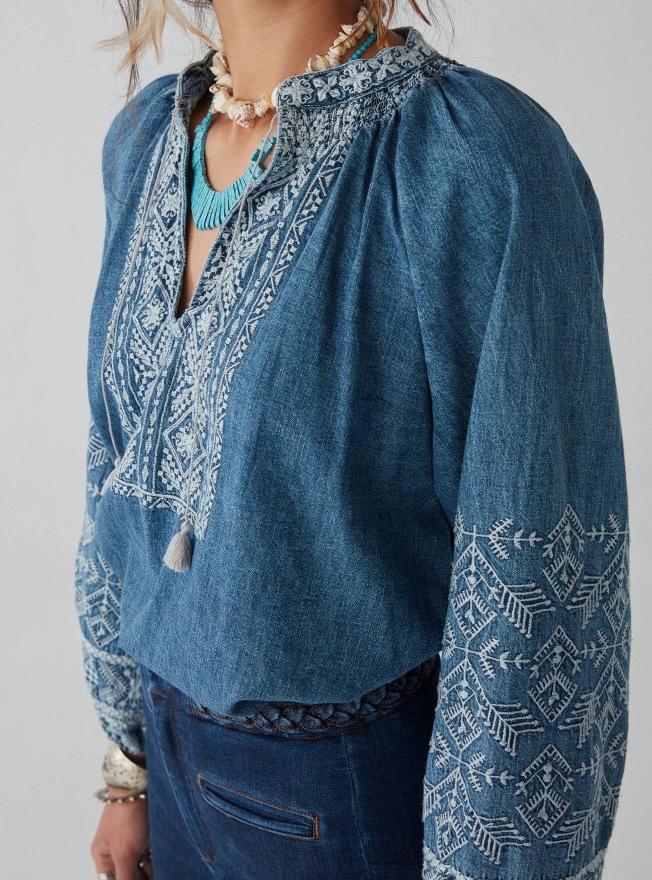 Audrey blouse blue moon