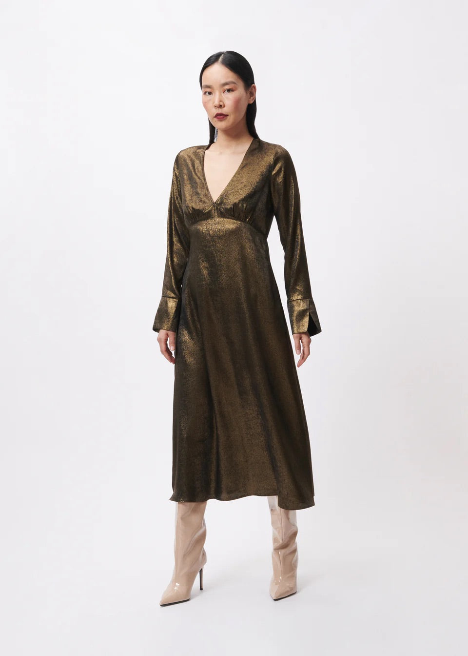 LISNA GOLD DRESS