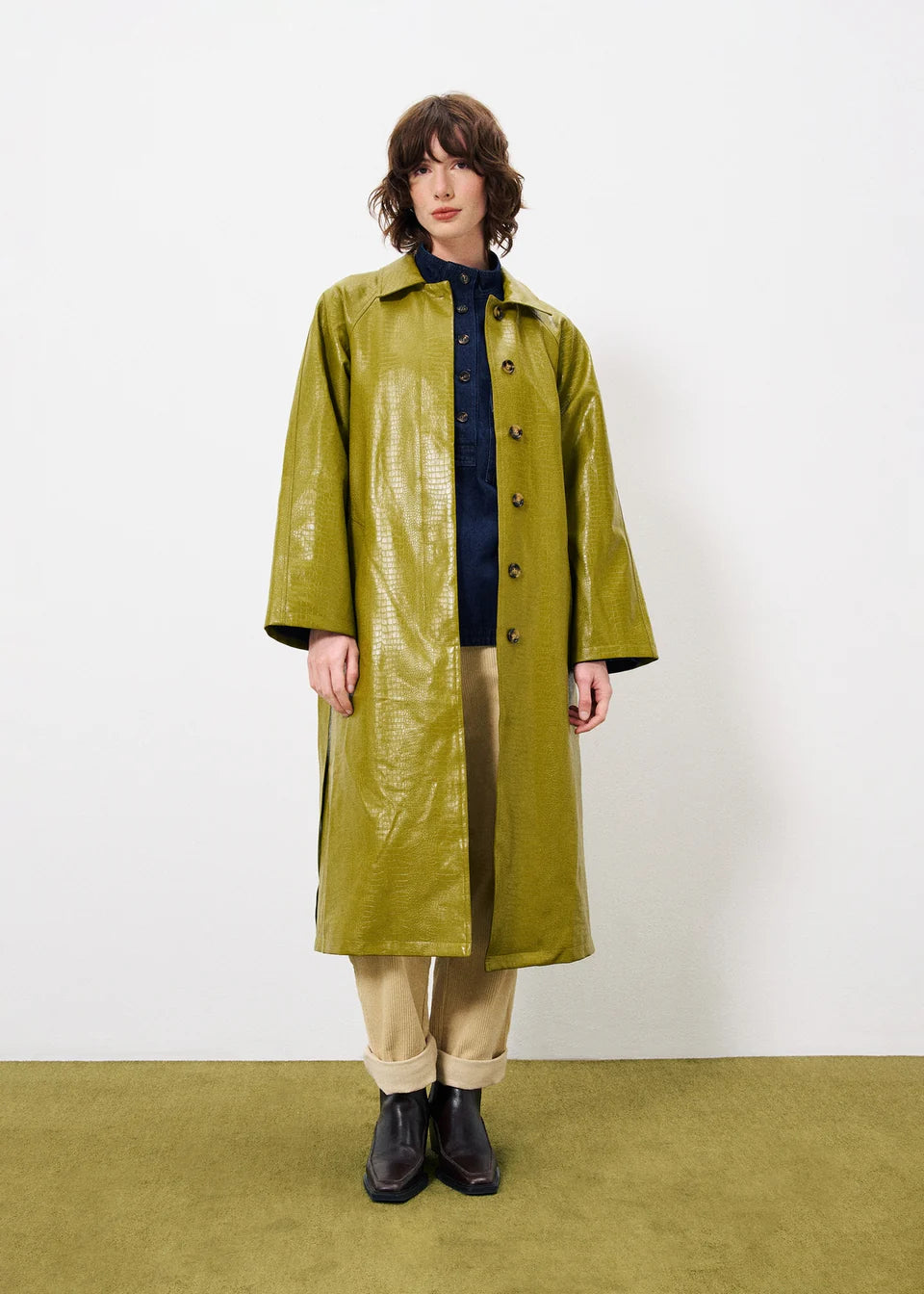 TRENCH NELIA OLIVE