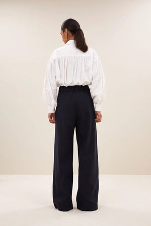 benji dark twill pants | midnight