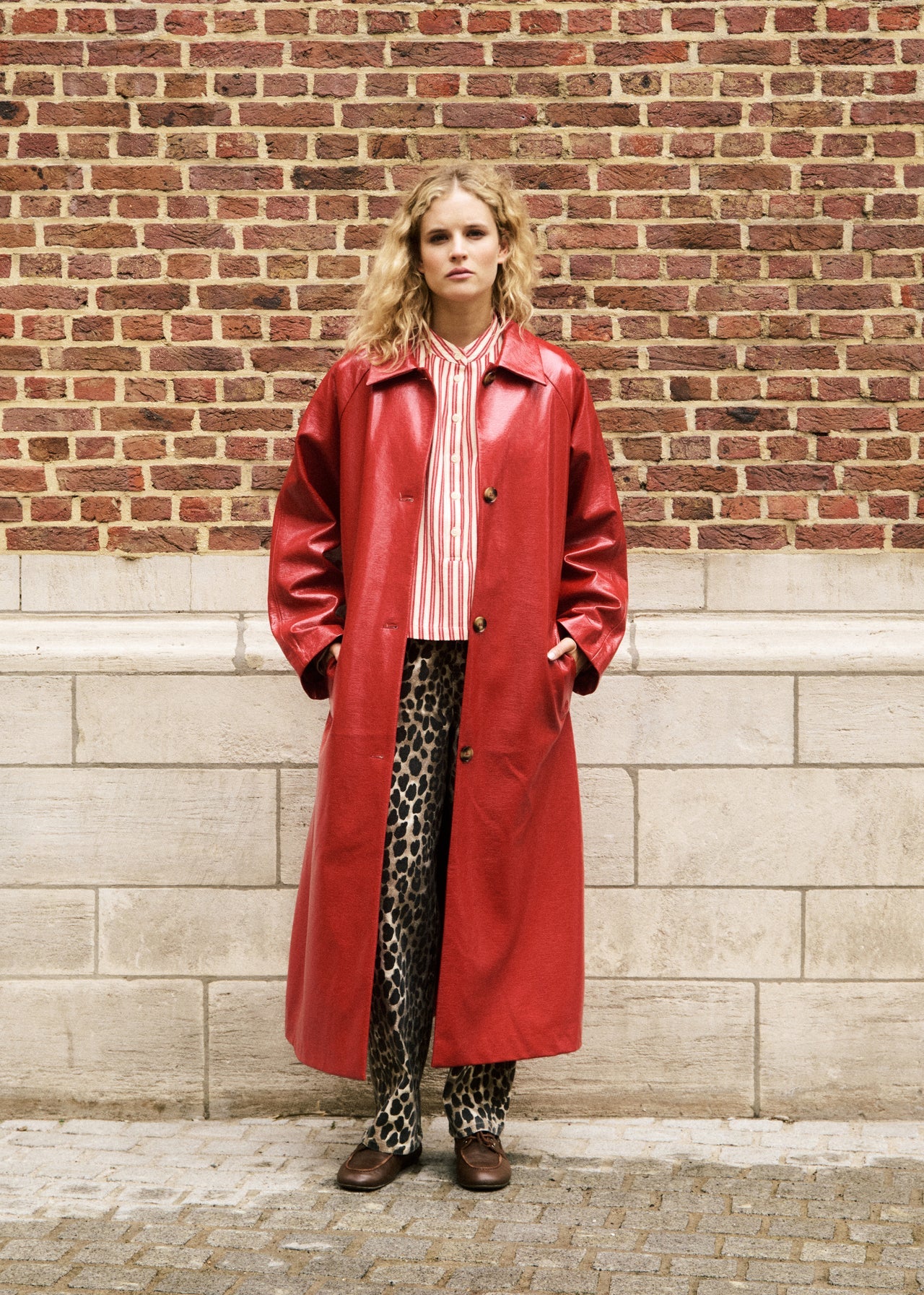 TRENCH HALIMI ROUGE