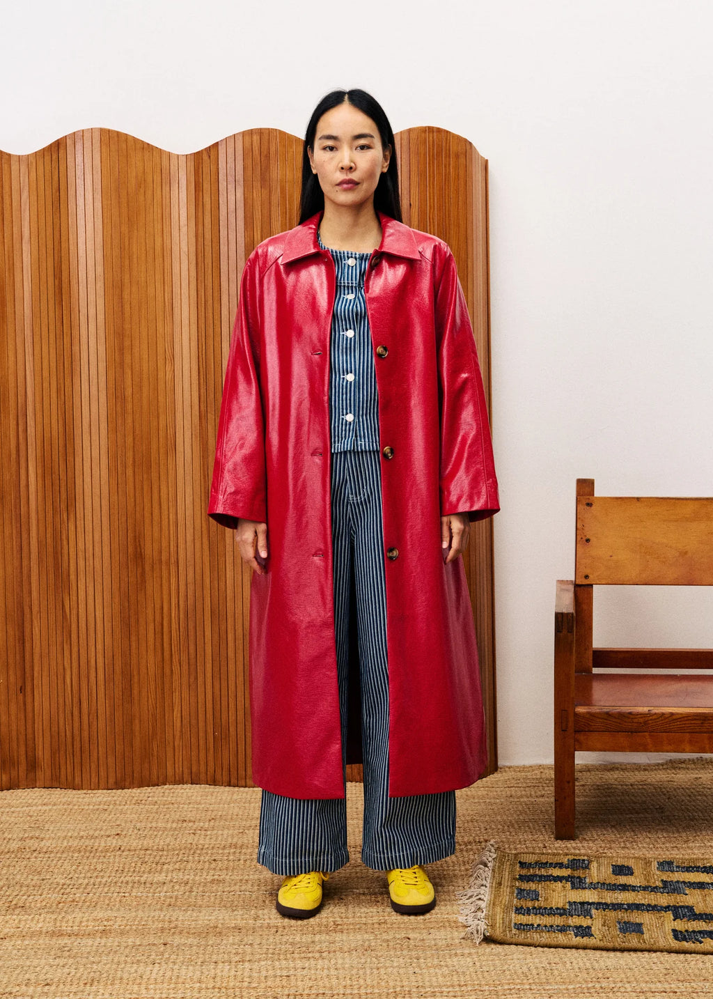 TRENCH HALIMI ROUGE