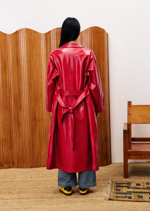 TRENCH HALIMI ROUGE