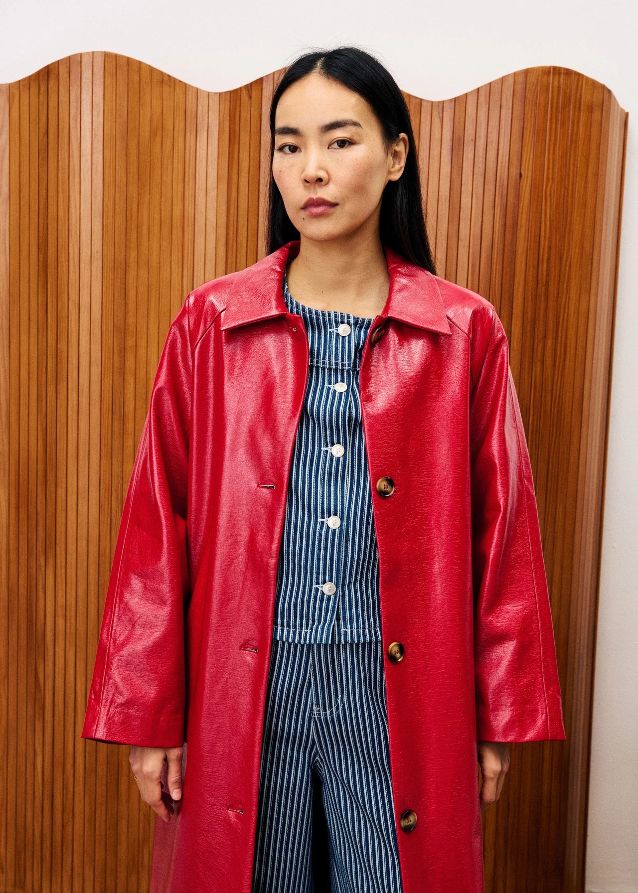 TRENCH HALIMI ROUGE