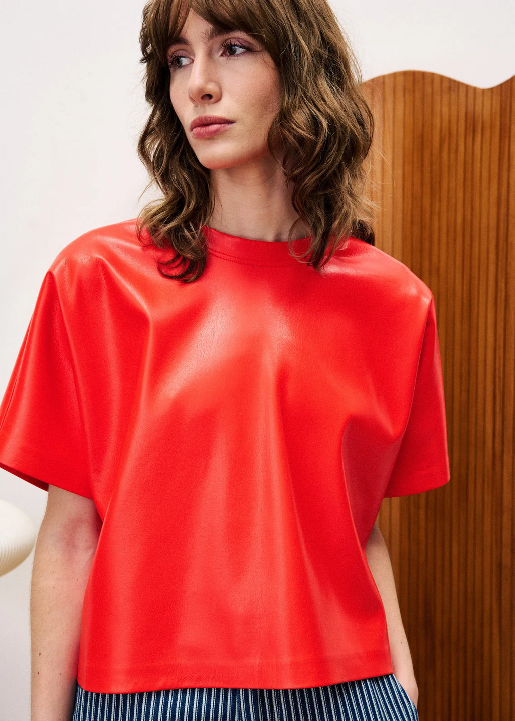 T-SHIRT BAZIN ROUGE