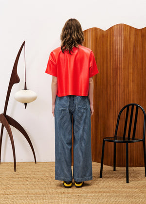 T-SHIRT BAZIN ROUGE