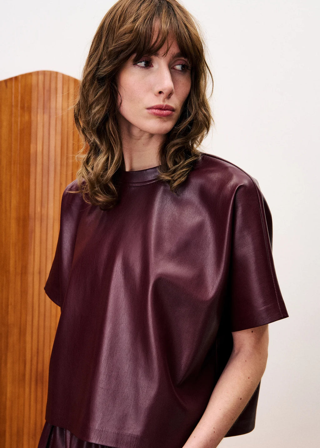 T-SHIRT BAZIN BORDEAUX