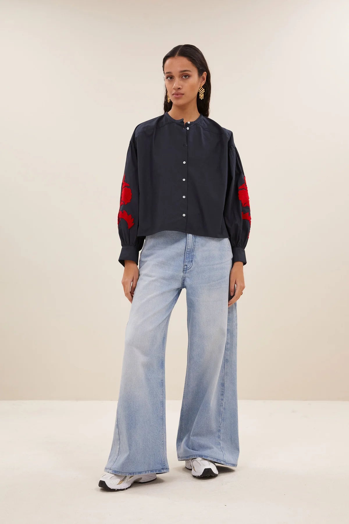 janet blouse | midnight
