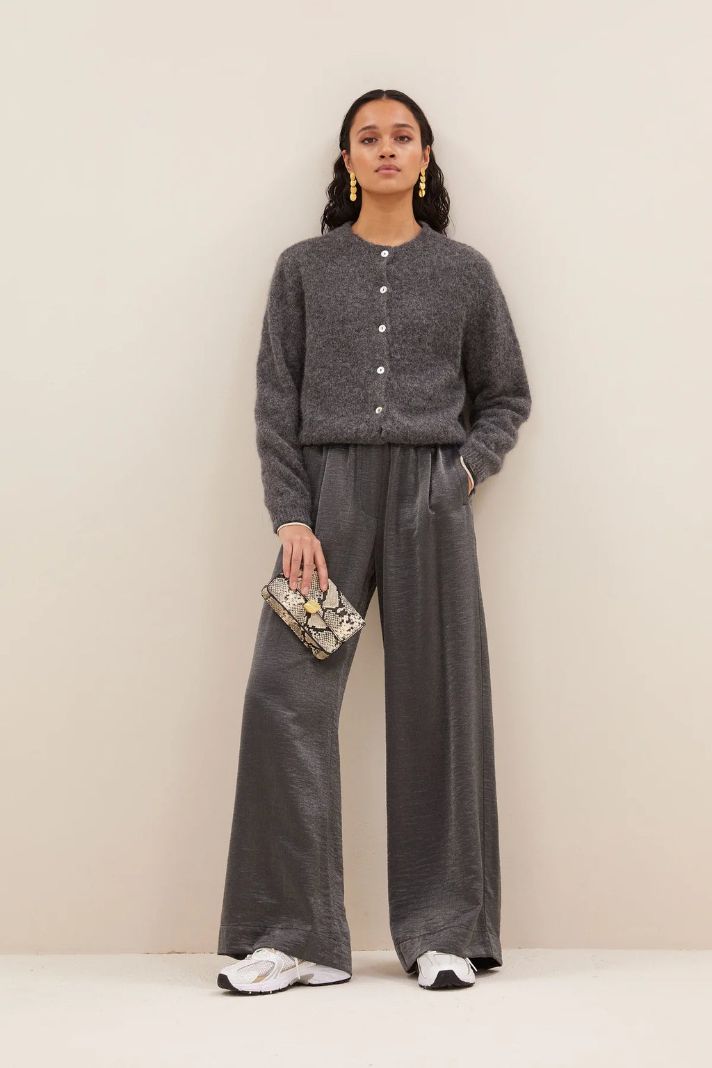 benji metallic pants | metallic silver
