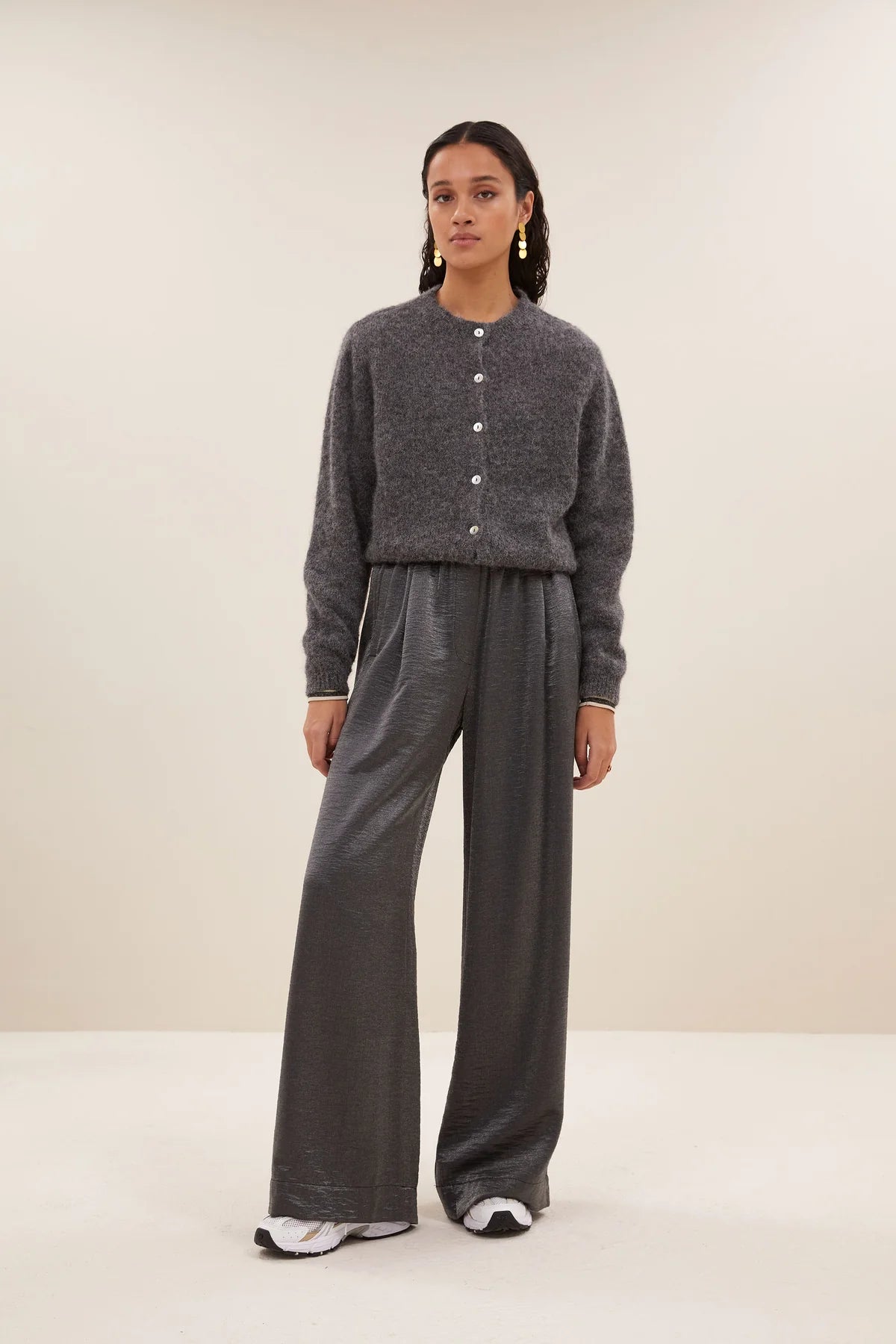 benji metallic pants | metallic silver