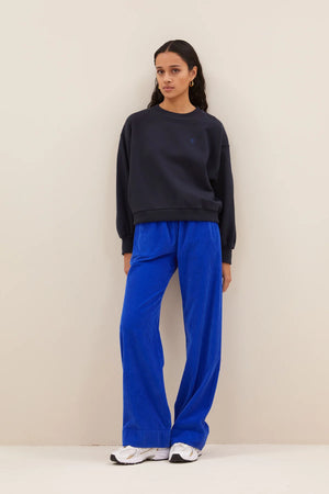 mees cord pants | surf blue