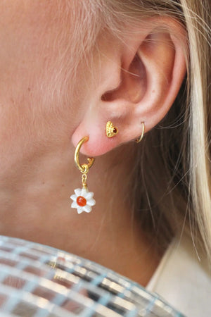 Oorbellen - Daisy small - Gold plated