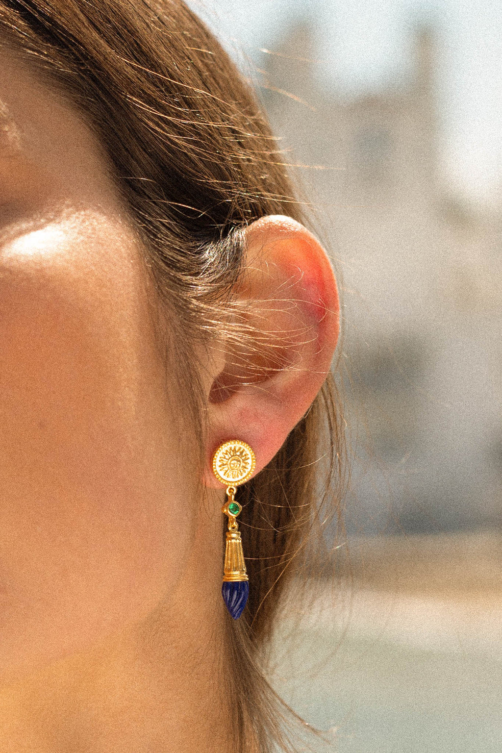 Olympia earring gold plated